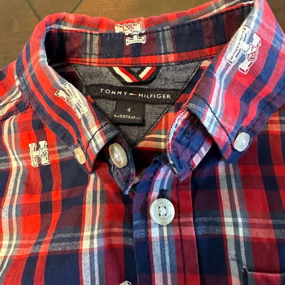 TOMMY HILFIGER KIDS' ALLOVER H LOGO SHIRT - Picture 2 of 3